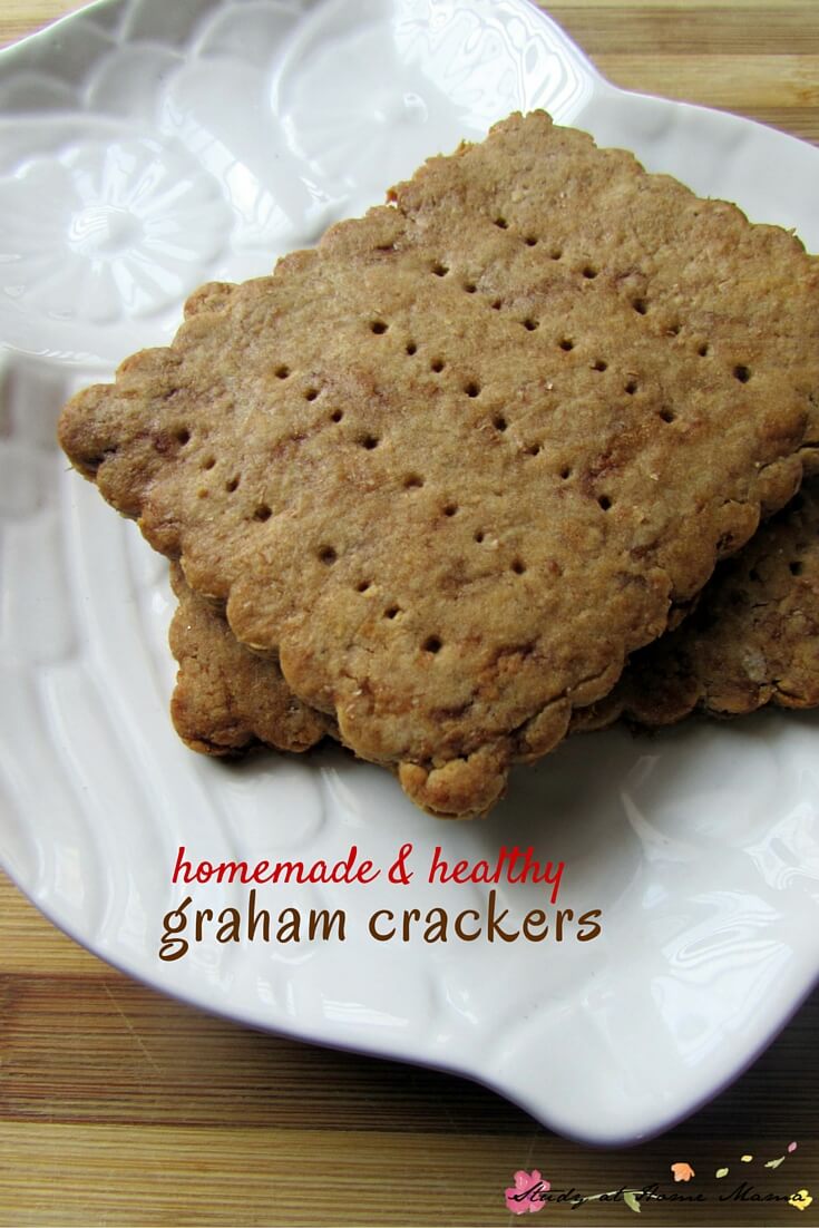Homemade & Healthy Graham Cracker Recipe - refined sugar free and so tasty, you won't ever want to buy the boxed kind again.