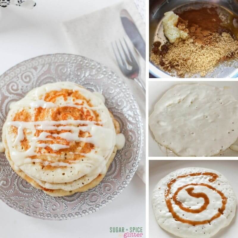 How to make the most delicious cinnamon bun pancakes for a special breakfast to remember