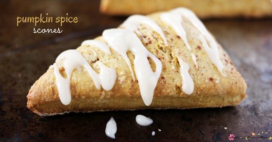 Oh my, I love pumpkin spice baked goods and these pumpkin spice scones look delicious! An easy fall recipe perfect for last-minute guests, or a special breakfast treat
