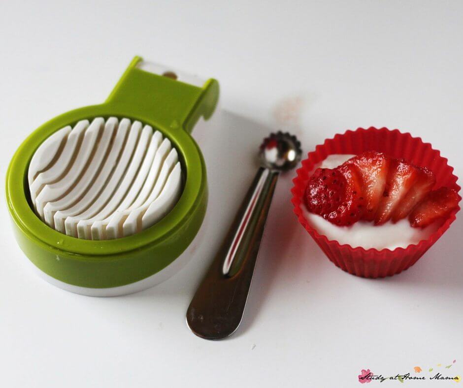 Kids Kitchen: Easy Strawberry & Yogurt Bedtime Snack for Kids