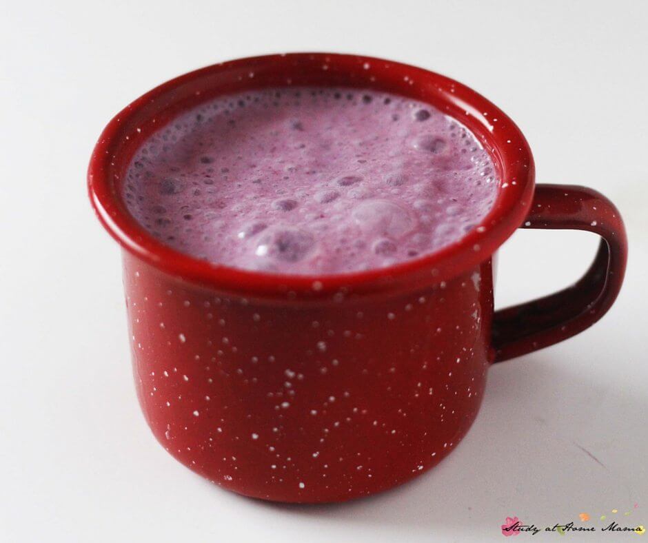 Cherry Smoothie - a natural sleep aid that children can help make before bed.