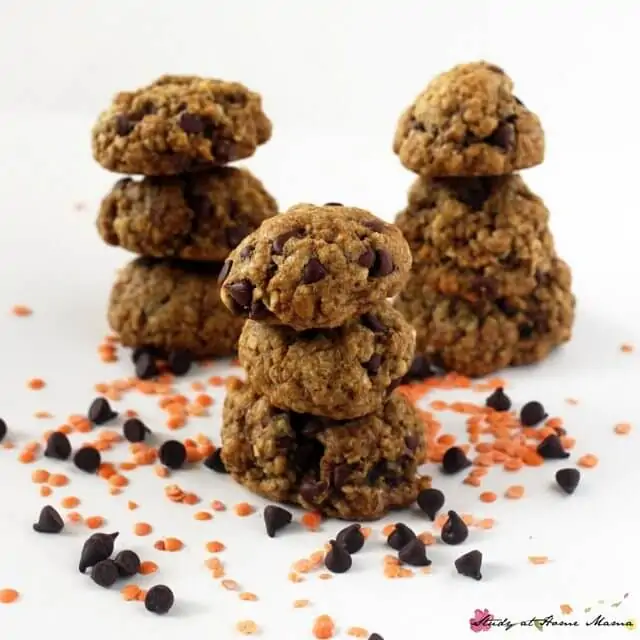 Yes, you can have a healthy chocolate chip cookie that still tastes great! These lentil chocolate chip cookies are protein-packed with a good dose of fiber, too, making them a delicious treat you can feel good about