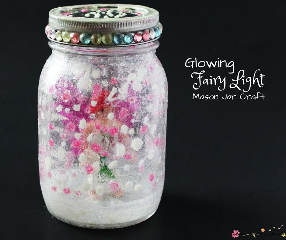 Glow Fairy Light is a fun imagination building Mason jar craft you kids will love. Use glow in the dark paint for extra level of exploration and fun!