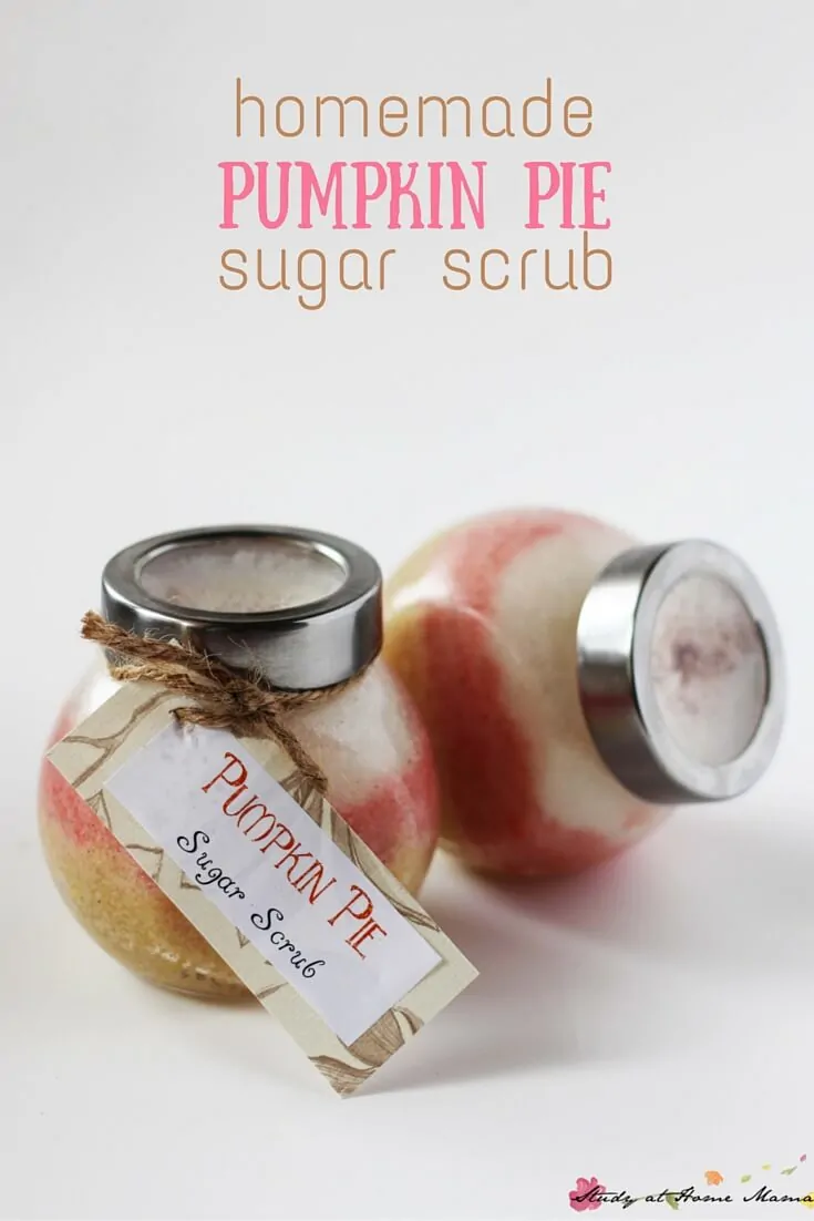 Pass along the sweet smelling fragrance from your childhood with this delicious pumpkin pie sugar scrub. A great kid-made gift for a homemade Christmas