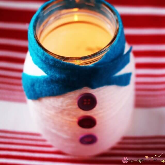 Kids Craft Idea: Snowman Mason Jar Gift