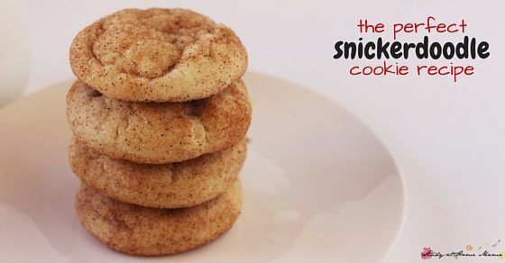 The Perfect Snickerdoodle Cookie Recipe - a light and fluffy sugar cookie that melts in your mouth, coated in cinnamon sugar and with those tell-tale snickerdoodle wrinkles. Make the perfect snickerdoodles quickly with this easy recipe