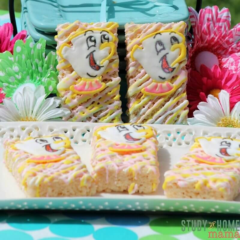 Chip Rice Krispie Treats are one of my favorite snacks. Making the icing figures is so easy and can be done for any Disney character. 