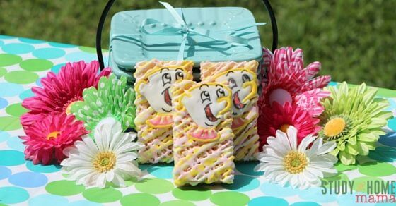Chip is one of our favorite Disney characters. These fun, Chip Rice Krispie Treats will be a favorite kids snacks. Making icing figures are easier than you think with the right kitchen tools. Bring these to the next get together or change up the image for your favorite Disney character!
