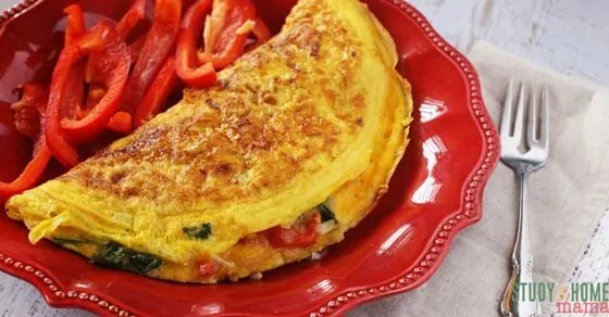 How to Make the Perfect Omelet - fluffy, gorgeous eggs with a perfectly cooked filling and just a hint of cheese, and no oily layer or taste. This is the ultimate healthy breakfast recipe to learn how to cook to make over your mornings