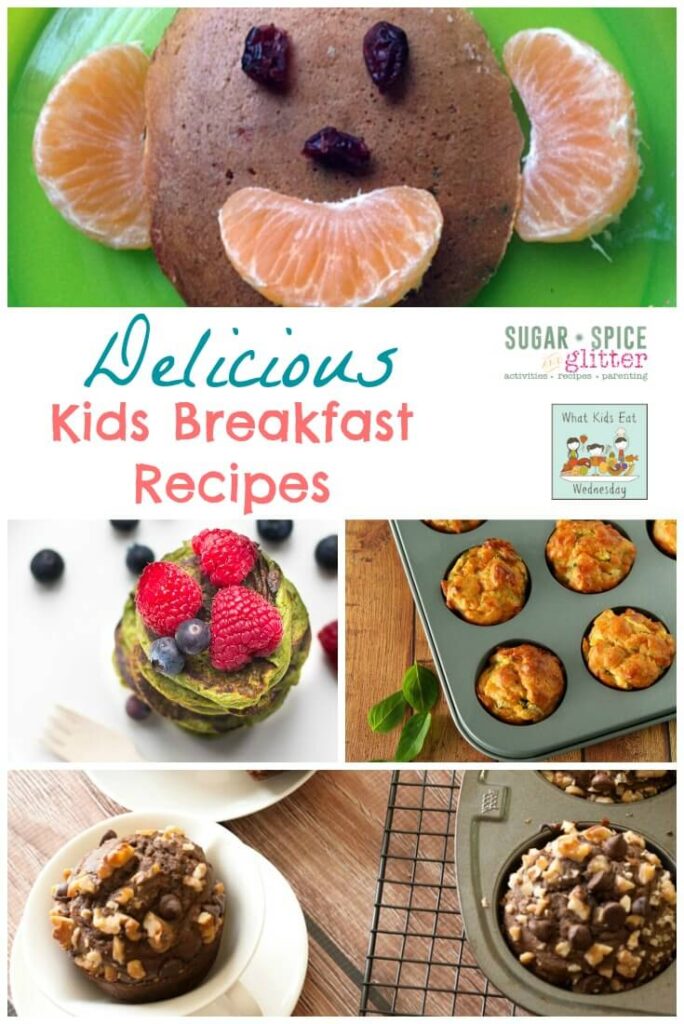 Delicious Kids Breakfast Recipes on Sugar, Spice & Glitter perfect for the those mornings you just want to make your kids smile.