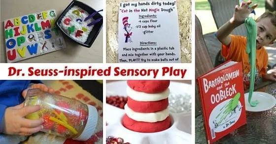 Sensory activities for kids based on the classic Dr Seuss books