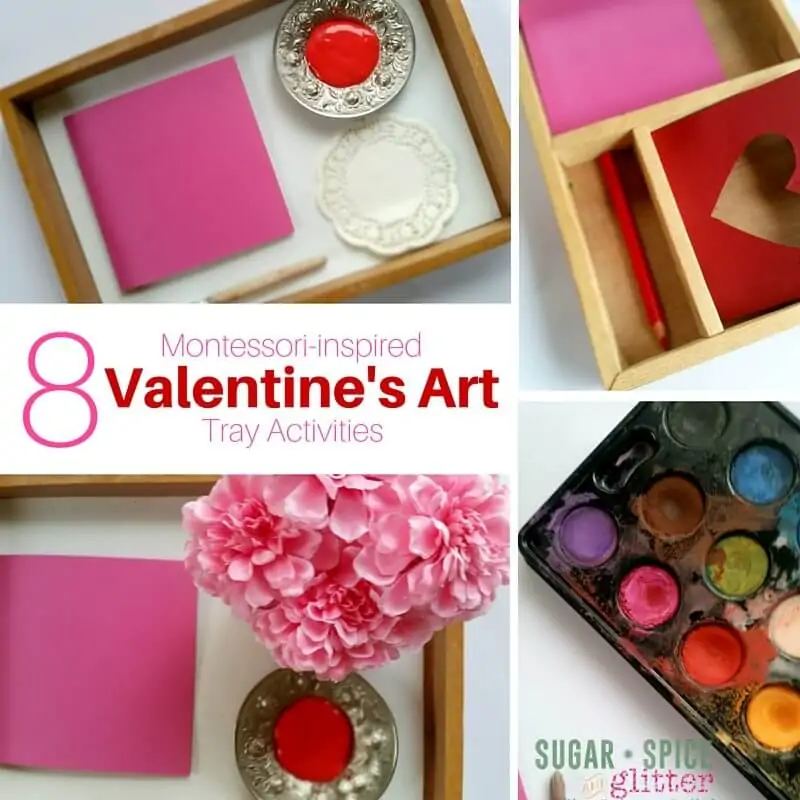 Montessori Valentines Art Activitites