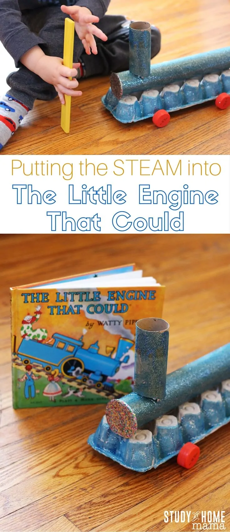 The Little Engine That Could Science Experiment - make your own train craft and then actually make it self-propel with this fun book-inspired activity for kids!