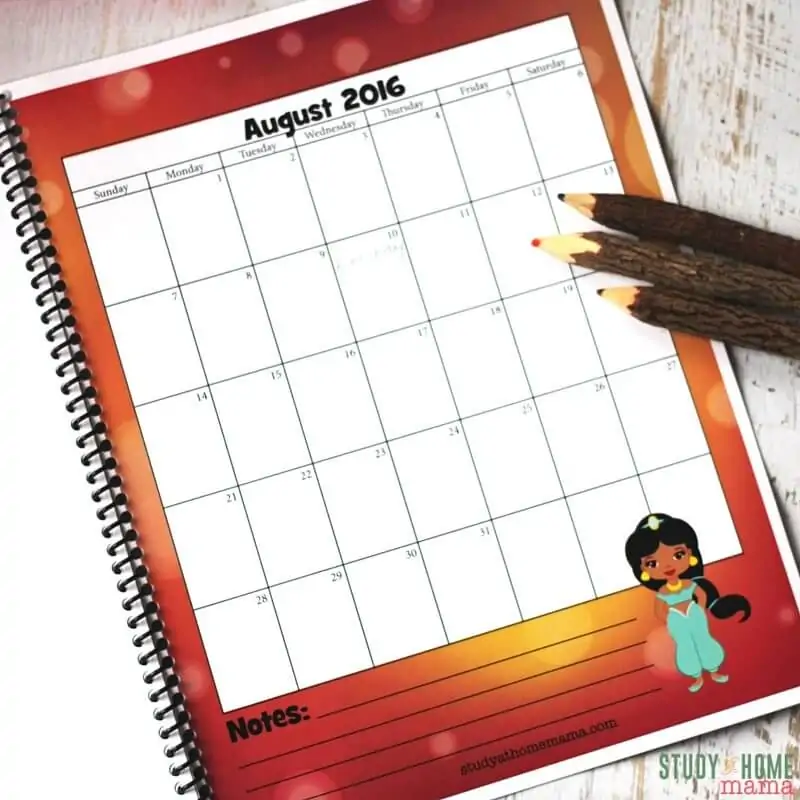 How to get kids interested in learning about the months of the year and days of the week? Give them a free calendar with a theme they'll love!