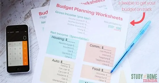 Budget Printables: a freebie to get your budget on track