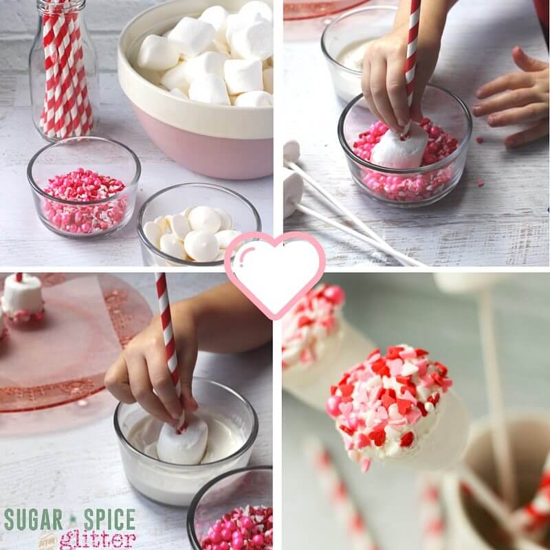 How to make Valentine's Day Dipped Marshmallows