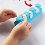 Teach Children to Floss Teeth with Play Dough!