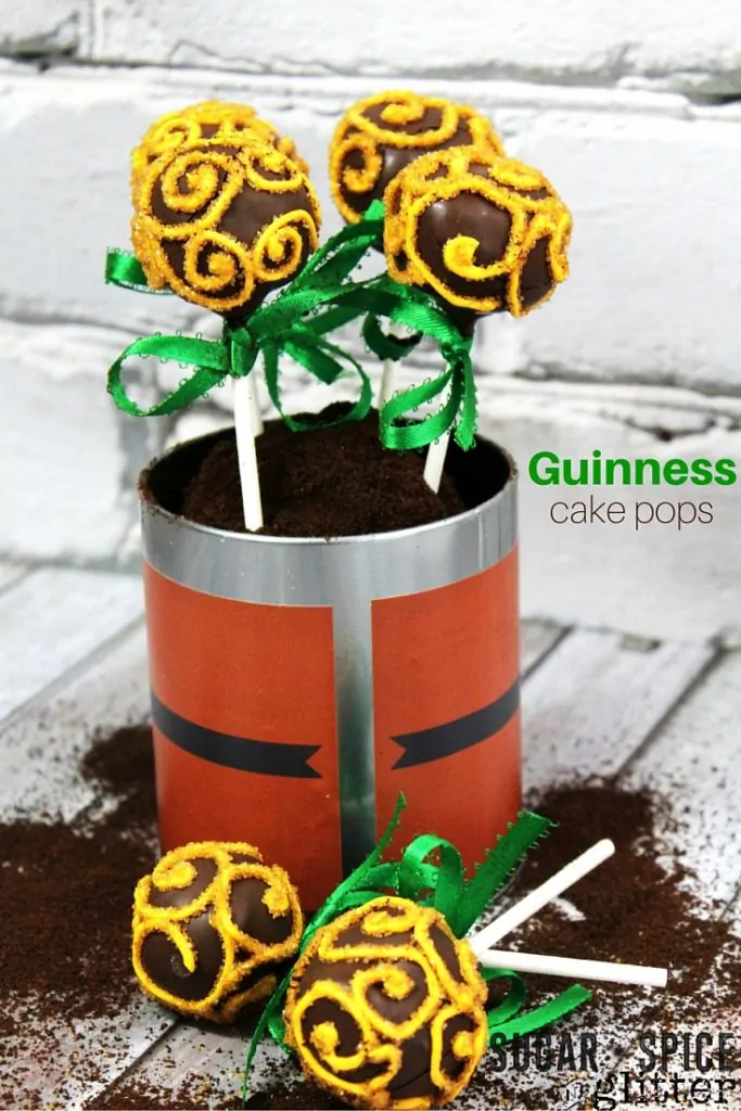 Guinness Chocolate Cake Pops are rich in flavor and the perfect St. Patrick's Day dessert. 
