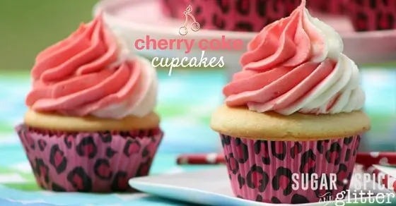 Moist cupcakes and flavorful frosting make these Cherry Coke Cupcakes a crowd pleaser. The perfect single serving dessert that is perfect for the crowd, you can whip these up with the simple recipe and a short bake time. Cupcakes for dessert is one great way to keep dessert on hand all week long!