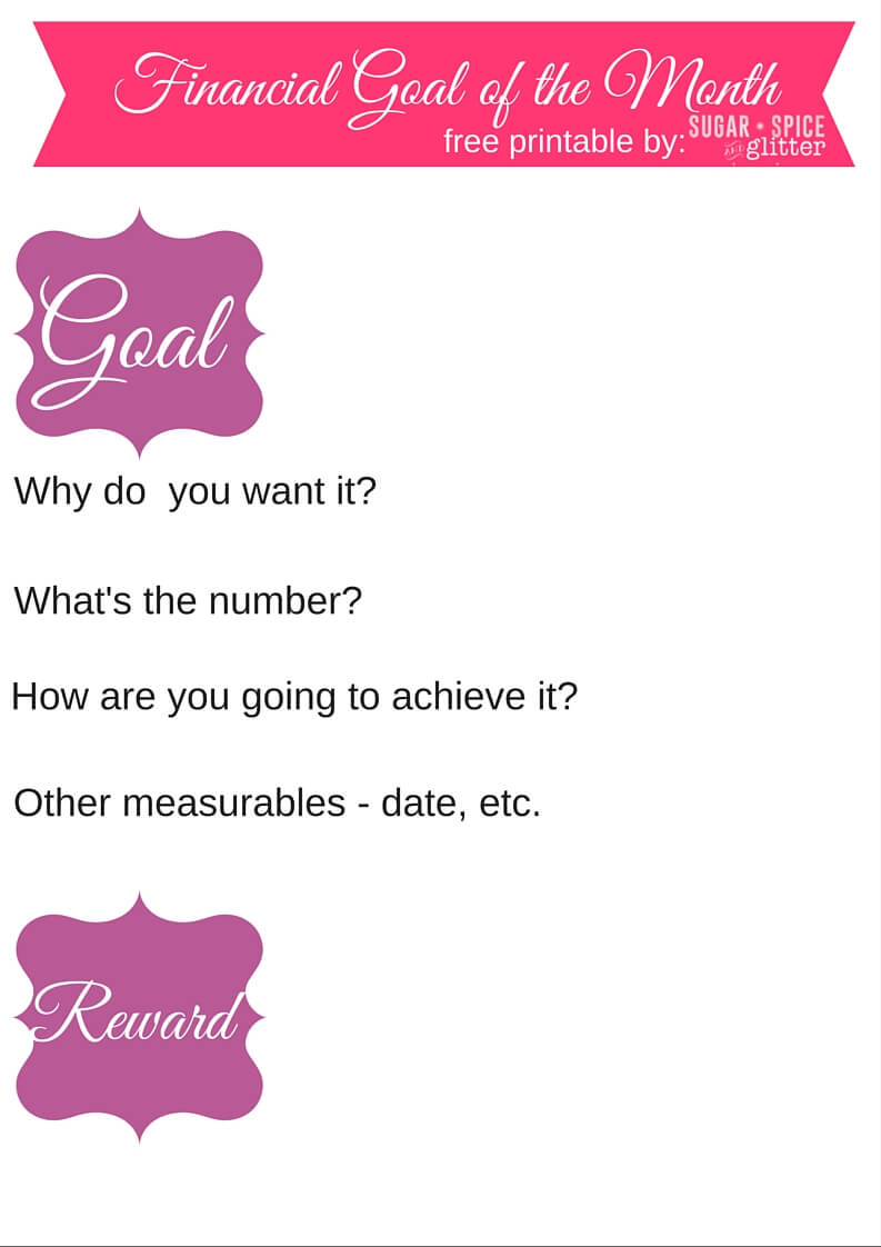 Financial Goal Chart