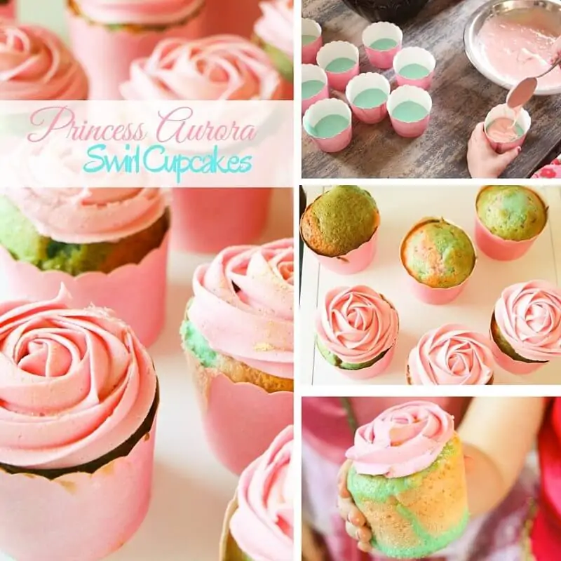 Princess Aurora Swirl Cupcakes (1)