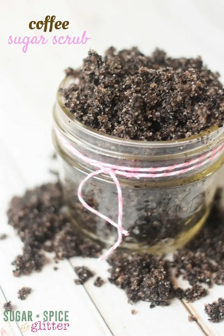 This amazing homemade coffee sugar scrub is a gorgeous homemade gift and a great way to get energized in the morning and will leave you with silky smooth skin!