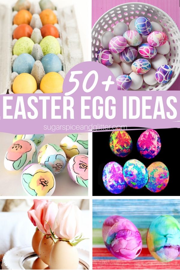 50 Ideas for Easter Egg Decorating - from kid-friendly and cute to simple and elegant, we've collected every idea you could possibly imagine!