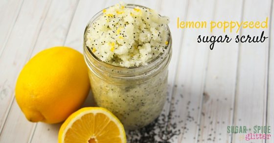 Yum, this Lemon Poppy Seed Sugar Scrub is a gorgeous homemade gift or special treat to yourself to make mornings a little bit more special. A homemade sugar scrub that really works