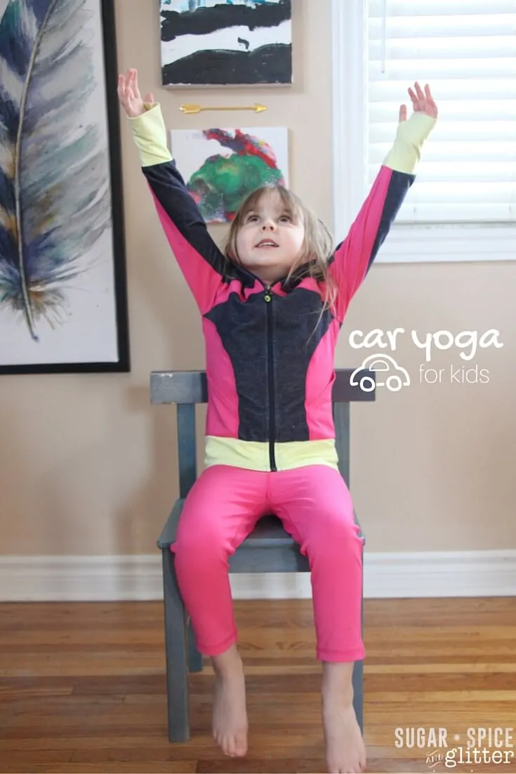 This is perfect for road trips with kids - car yoga poses for kids! Safe ways to let kids stretch and feel less antsy during summer road trips