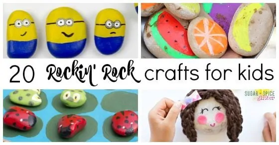 20 Rockin Rock Crafts for Kids | Sugar Spice and Glitter