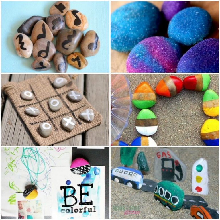 Rock Rool Craft 20 Rockin' Rock Crafts for Kids ⋆ Sugar, Spice and Glitter