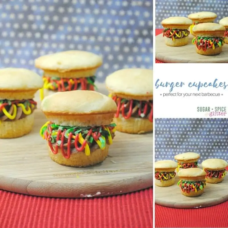 burger cupcakes composite