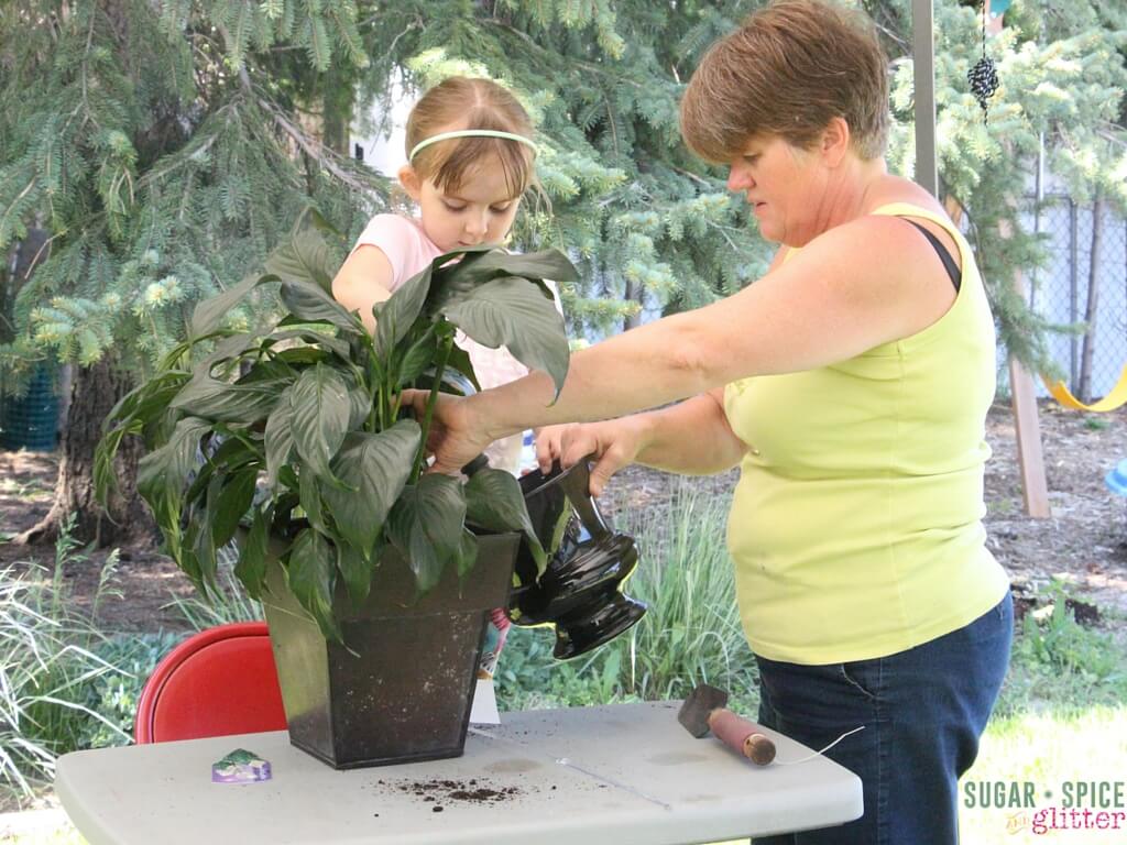 gardening with grandparents