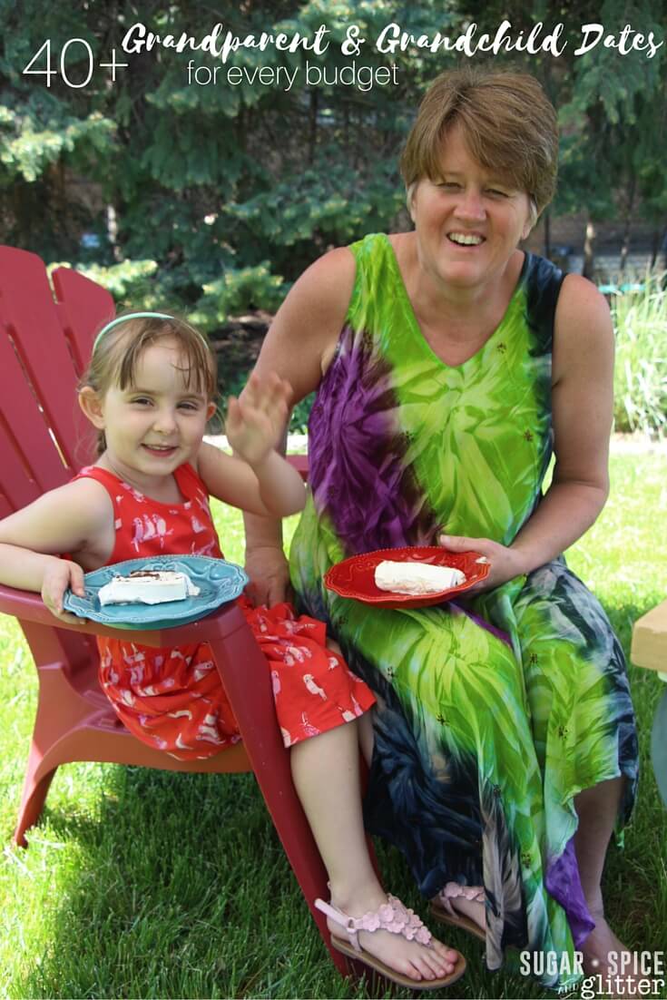 Fun ideas for grandparents to stay active in their grandchildren's lives - for every budget! Awesome ideas for grandparent weekends or Grandparent's Day!