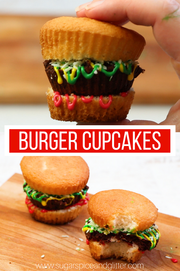 Kids’ Kitchen: Burger Cupcakes (with Video)