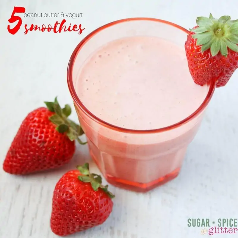 These 5 peanut butter and yogurt-based smoothies look delicious - much better than some other smoothie recipes I've tried and thrown out before finishing