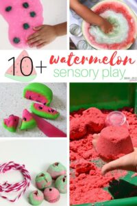 watermelon sensory play