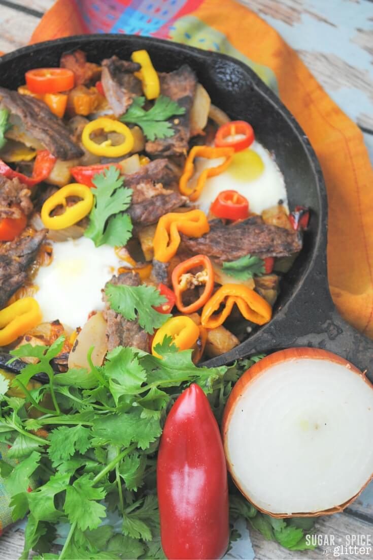 Santa Fe Flank Steak Skillet
