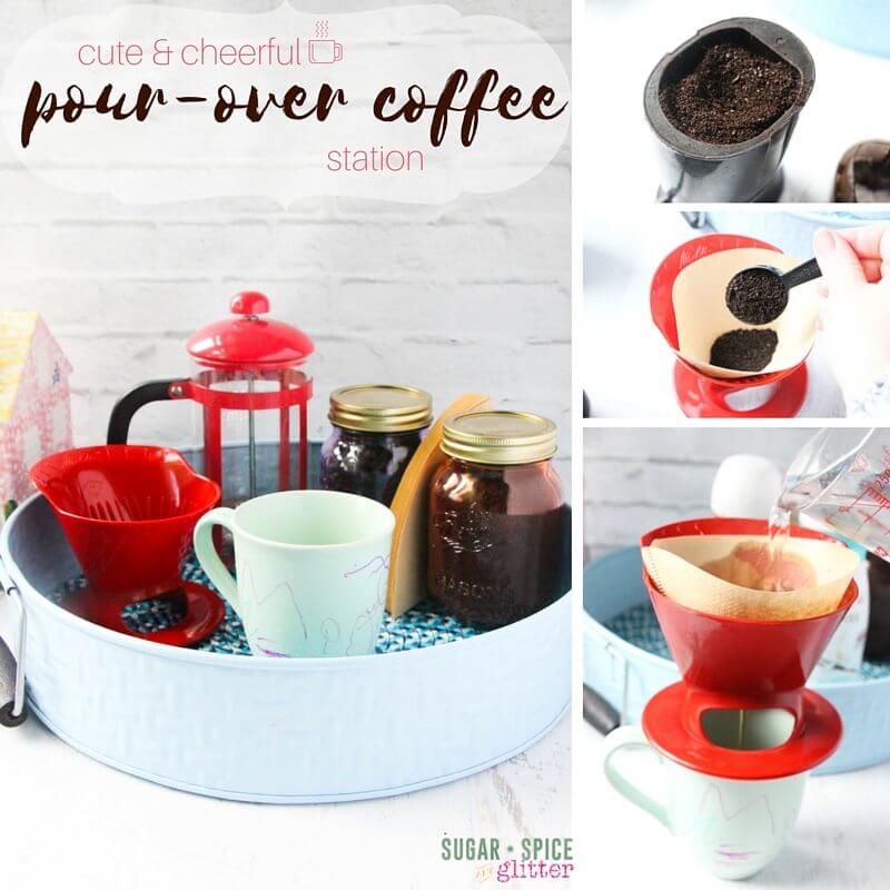 Pour-over coffee station