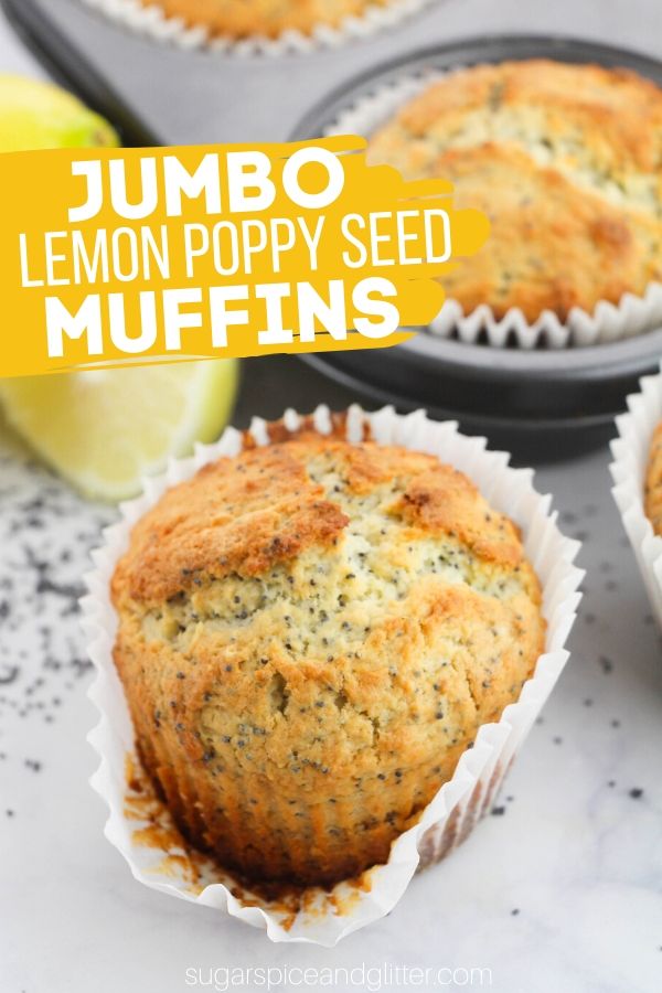 The BEST Lemon Poppy Seed Muffin recipe - less than 8 minutes to prepare and unbelievable lemon flavor with a tender, fluffy texture. The perfect lemon muffin for brunches or an afternoon treat