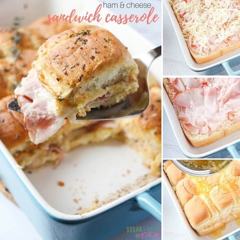 How to make an easy ham and cheese sandwich casserole