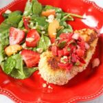 Almond-Crusted Chicken with Fresh Strawberry Salsa