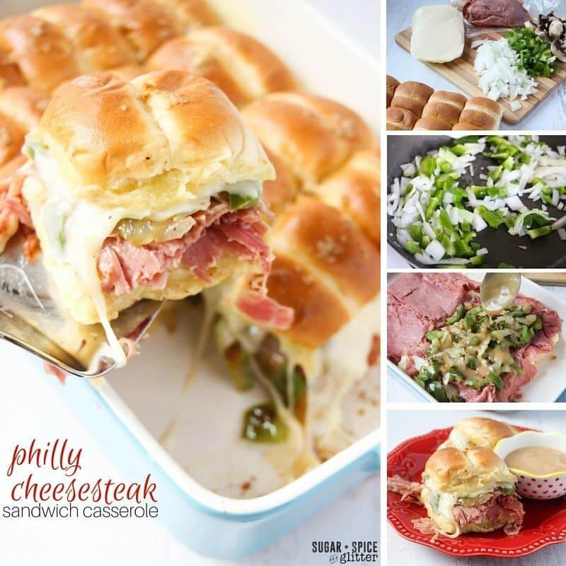 Philly Cheesesteak Sandwich Casserole