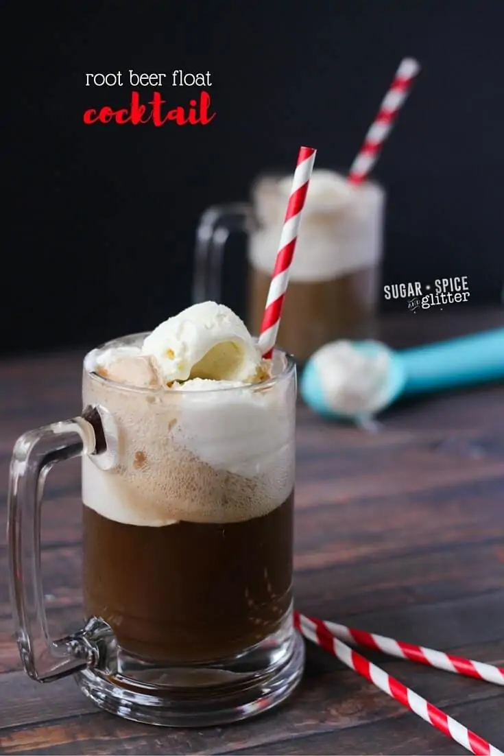The only thing better than a root beer float? A root beer float cocktail made with butterscotch schnapps! This is my new go-to summer cocktail drink