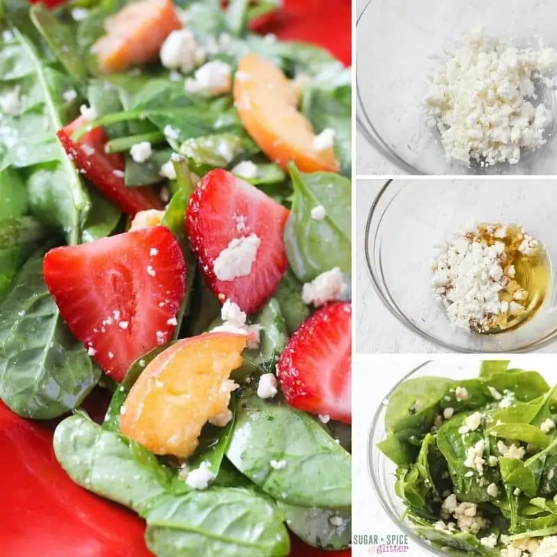 How to make a spinach summer salad