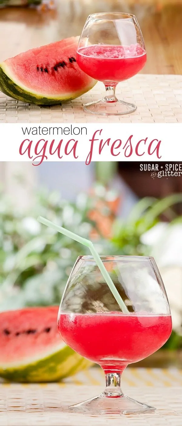 This watermelon agua fresca is a fun alternative to lemonade and a great option for guests who don't drink. A summer drink recipe that's refreshing and just a little bit unexpected
