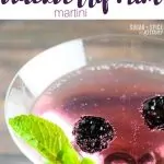 Blackberry Mint Martini