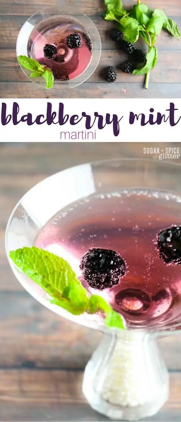 A fresh take on a classic martini recipe, this purple cocktail is bursting with blackberry mint flavour - the perfect summer cocktail for those fresh blackberries