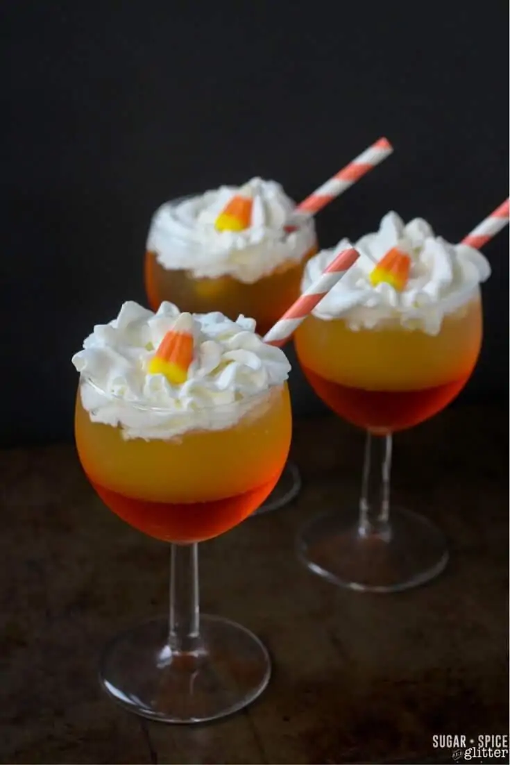 Boozy Candy Corn Jell-O for Grown-ups