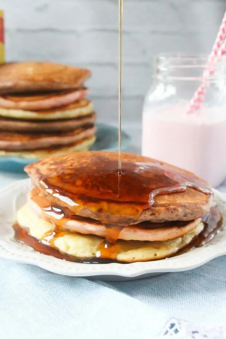 How to make neapolitan pancakes with hidden vitamins and nutrients
